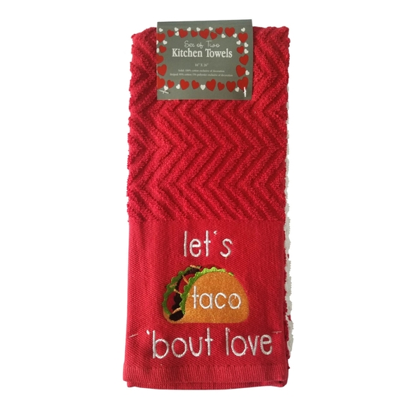 Other - 🆕❤Let's Taco bout Love Kitchen Dish Towel Set Other - 🆕❤Let's Taco bout Love Kitchen Dish Towel Set